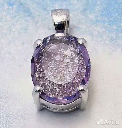Серебряные серьги и подвеска