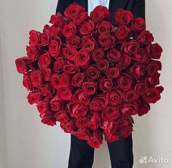 Розы высокие Доставка цветов