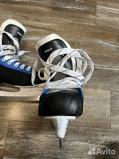 Коньки мужские черные Decathlon (Oxelo)