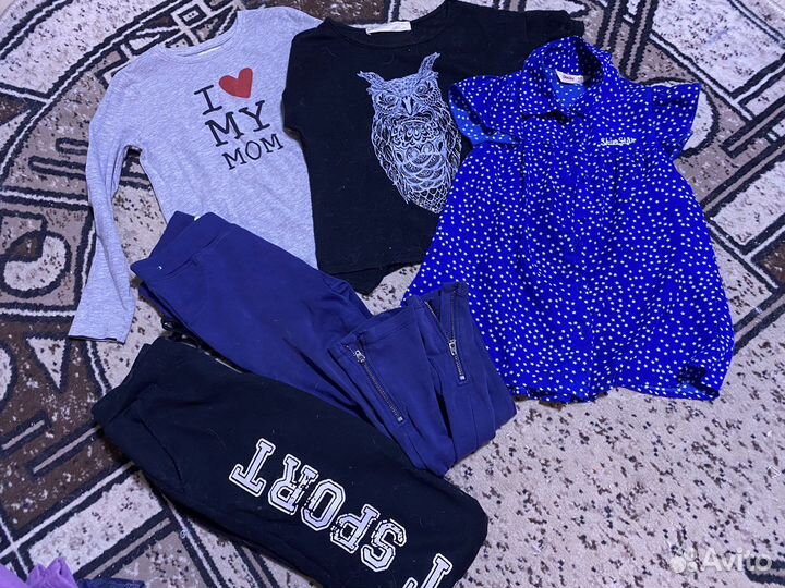 Вещи пакетом на девочку рост 122 128 130