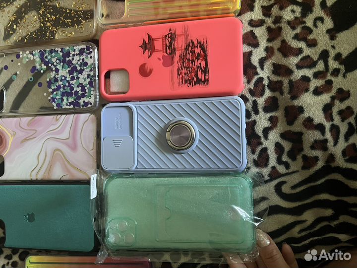 Чехлы на iPhone 11 pro max + новое защитное стекло