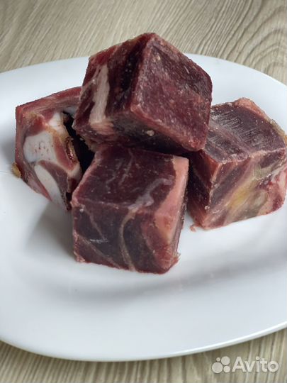 Мясо говядина для собак кубиками