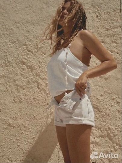 Джинсовые шорты zara S новые