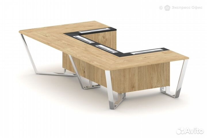 Стол для переговоров П-образный Steel Meet MM-PR.B.SP-07P