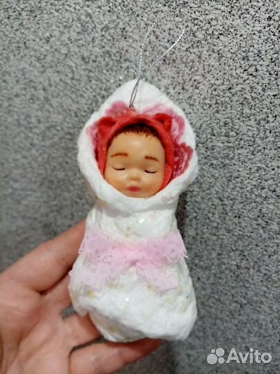 Ватные елочные игрушки