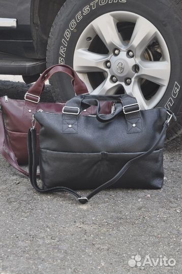 Дорожные/спортивные сумки натуральная кожа