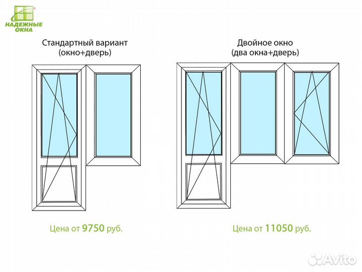 Французское остекление лоджии