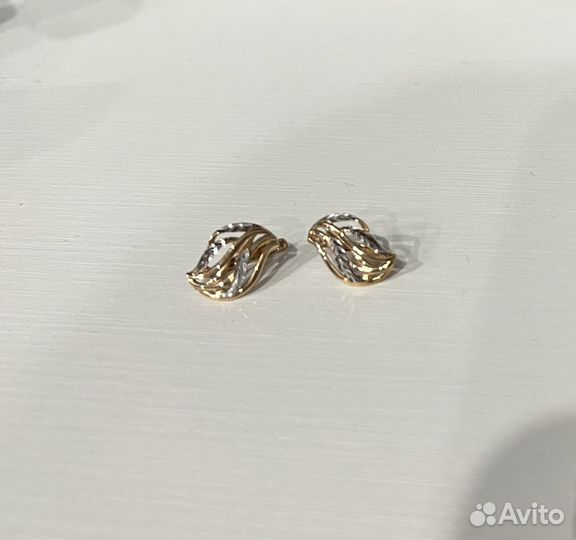 Золотые серьги 585 пробы