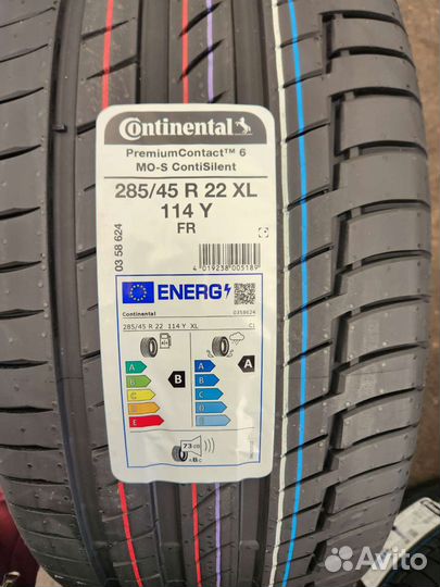 Continental ContiPremiumContact 6 325/40 R22 и 285/45 R22 114Y