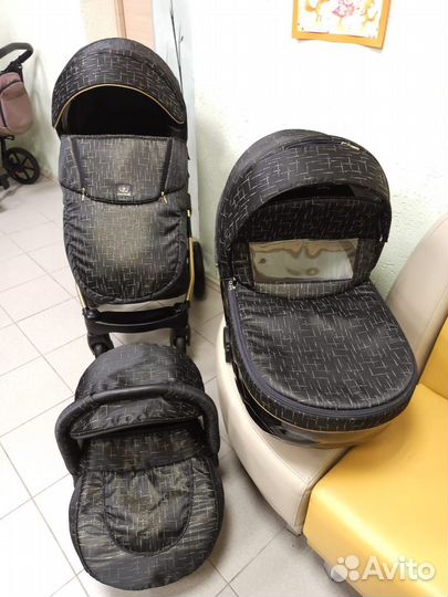 Эксклюзивная коляска Bebe mobile Castello 3 в 1