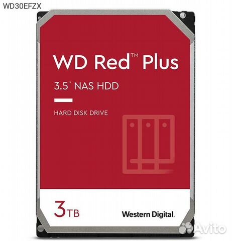 Диск HDD WD Red Plus SATA III (6Gb/s) 3.5