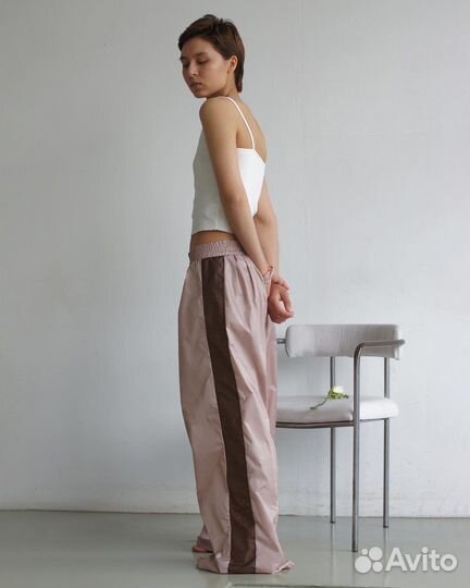 Джоггеры карго прямые с лампасами