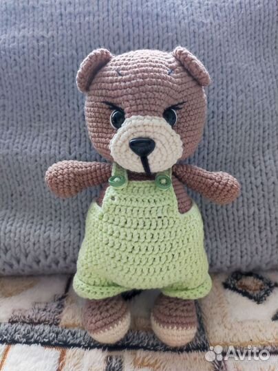 Вязаные игрушки мишки