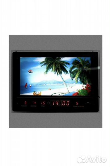 Картина - часы «Пляжный отдых» (47х33 см)