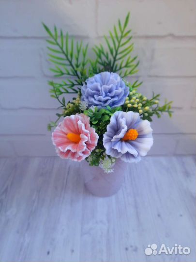 Мини букеты из мыла