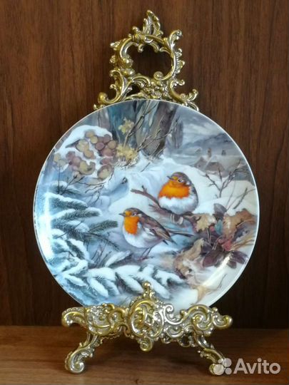 Тарелки настенные Птицы зимой