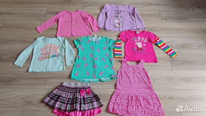 Вещи пакетом для девочки 104,110,116