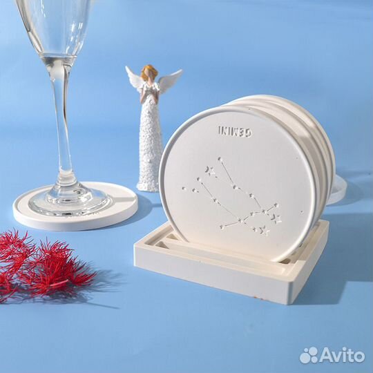 Подставка для кружек, 12 предметов, Знаки Зодиака