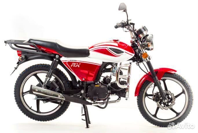 Мотоцикл мопед Motoland Альфа RX 125 красный