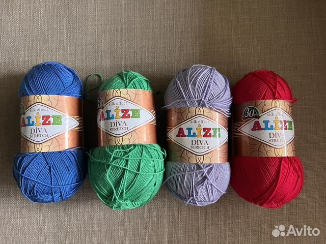 Пряжа Alize Diva Stretch купить в Москве | Хобби и отдых | Авито