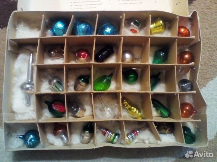 Ёлочные мини игрушки