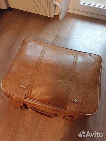 Чемодан кожа натуральная ретро