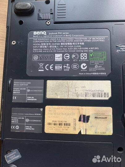 Ноутбук benq на запчасти