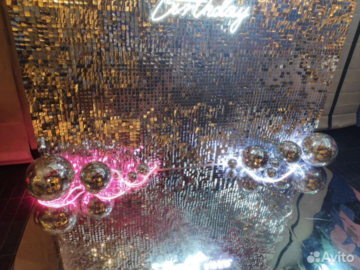 Диско шар зеркальный