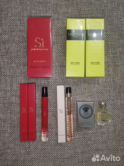 Миниатюры armani, valentino оригинал