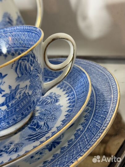 Atlas фарфор антикварный шинуазри. Англия