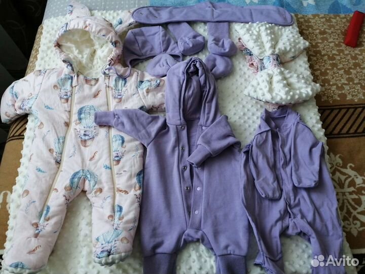 Комплект на выписку зимний для девочки