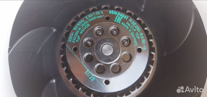 Вентилятор канальный ABF ACF 250 -220В