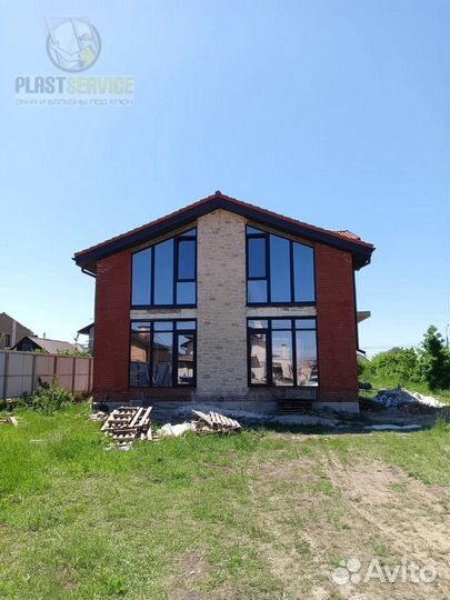 Пластиковые двухстворчатые окна