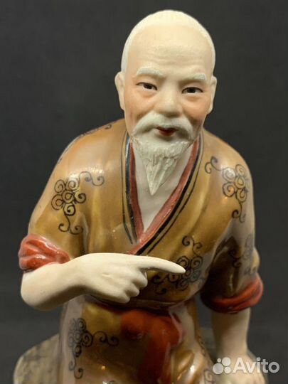 Статуэтка отшельник Янь Цзылин. Рыбак. Старый Кита