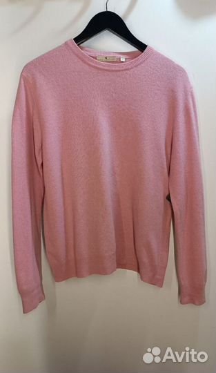 Кашемировый свитер 42 розовый шерсть кашемир