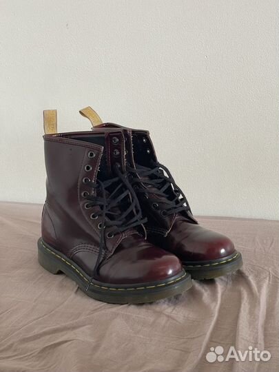 Ботинки DR. martens Vegan бордовые (оригинал)