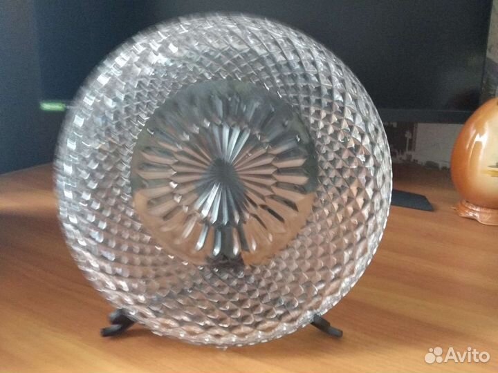 Блюдо хрустальное СССР