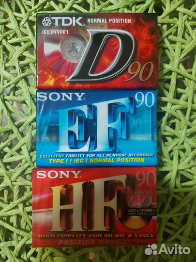 Аудиокассеты Sony и Tdk новые оригинал