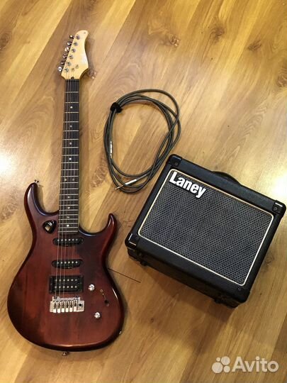 Электрогитара + комбоусилитель + кабель