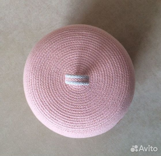 Корзинка с крышкой из хлопкового шнура