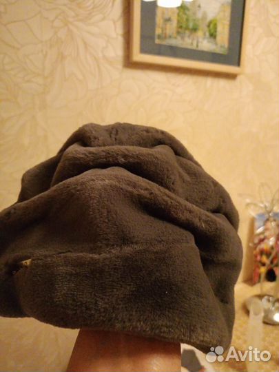 Шапка из экомеха