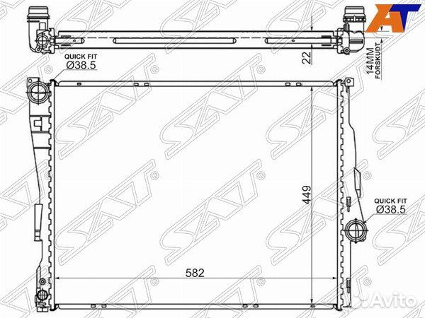 Радиатор BMW, BMW 3 series, BMW 3 series E46 98-05