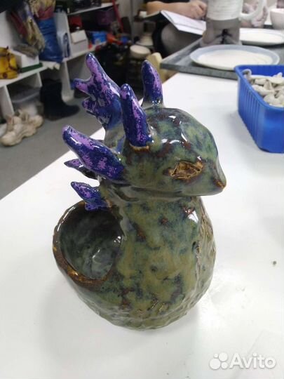 Дракон кашпо