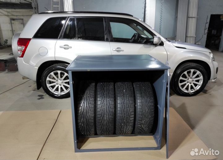 Шкаф для колес в паркинг: сезонное хрaнение резины