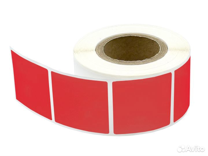 Наклейки стикеры цветные квадратные 40х40 мм