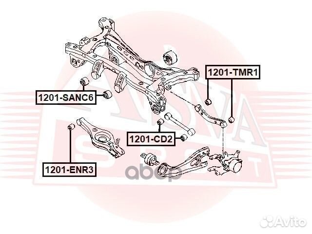 Сайлентблок 1201TMR1 asva