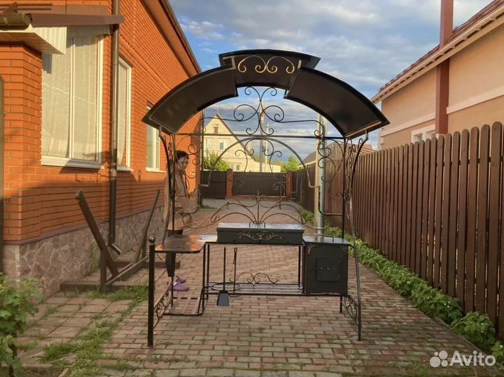 Мангал с печкой
