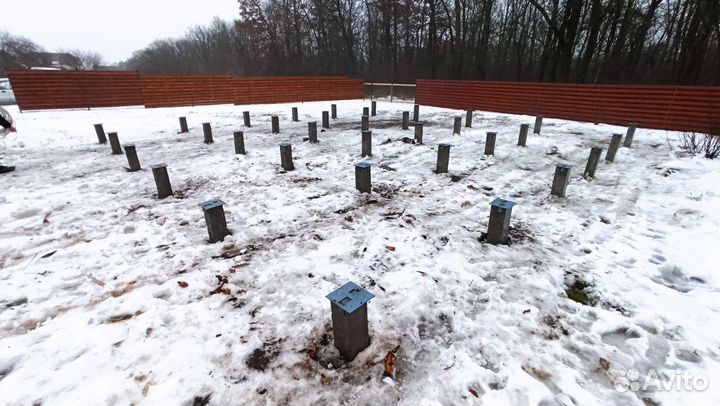 Железобетонные жб сваи / Фундамент за 1 день