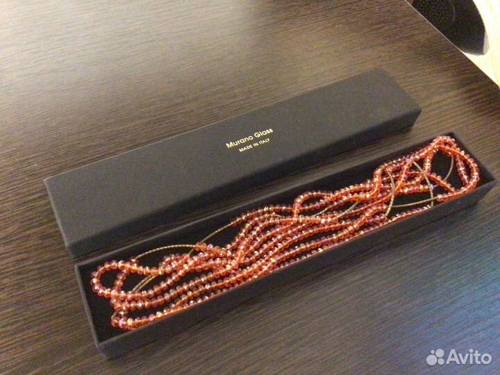 Бусы ожерелье муранское стекло