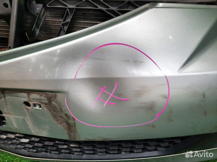 Ноускат mazda axela BK5P ZY-VE 2007 0035 туманки, под антену, R-фара лом крепления, царапины контрак